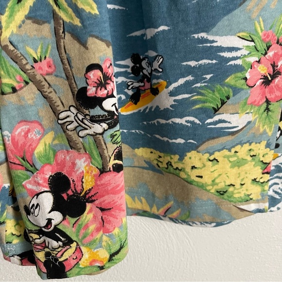 Mickey by Jerry Leigh shorts vintage 90’s size medium Disney ocean tropical - Picture 3 of 11